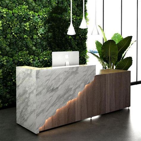 Hera Marble Reception Desk Of High Quality M2 Retail