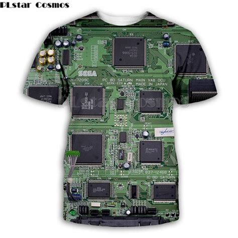 Plstar Cosmos Electronic Chip Hip Hop Tshirt Men D Full Print T Shirts