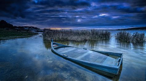 Grey Bass Boat Wreck Boat Sky Blue Hd Wallpaper Wallpaper Flare