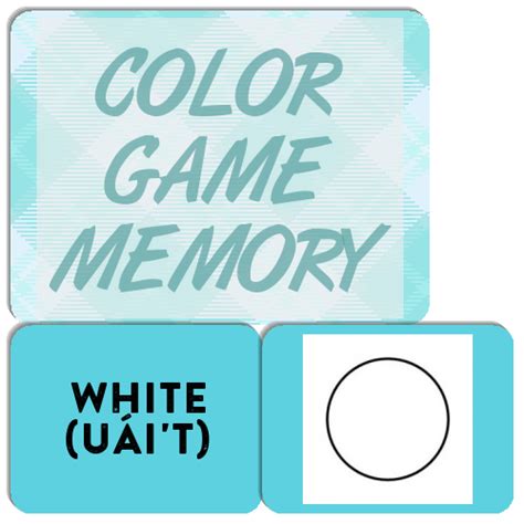Color Game Memory Match The Memory