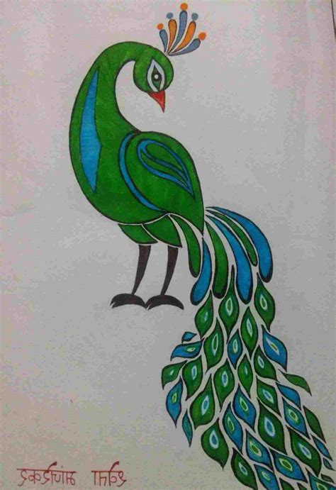 Peacock Drawing With Pencil