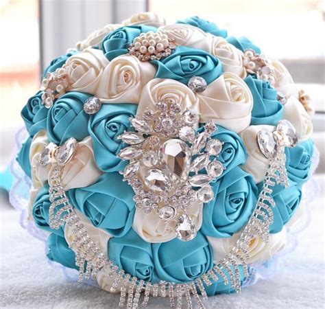 Eternal Angel 2018 New Hand Made Ribbon Bridal Bouquet Wedding Hold