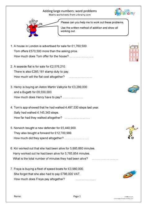 Worksheets Adding Bigger Numbers And Digit Numbers Hot Sex Picture