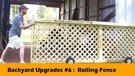 Rolling Fence Gate Diy Backyard Upgrades 6 Youtube