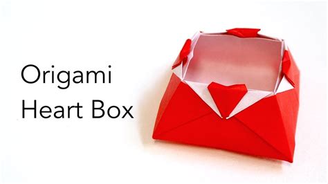 Cute Origami Heart Box Tutorial Youtube