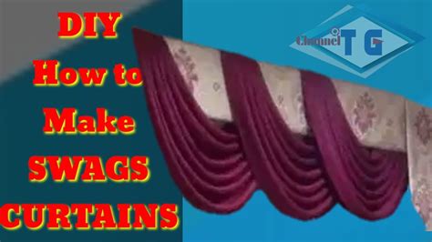 Diy How To Make Swags Curtains 2020 Youtube