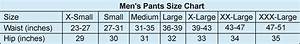 Men 39 S Size Charts For Clothes With Measurments