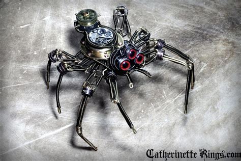 Steampunk Clockwork Spider Sculpture By Catherinetterings On Deviantart
