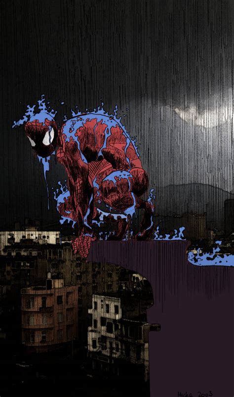 Spiderman Rain By Groundbase On Deviantart