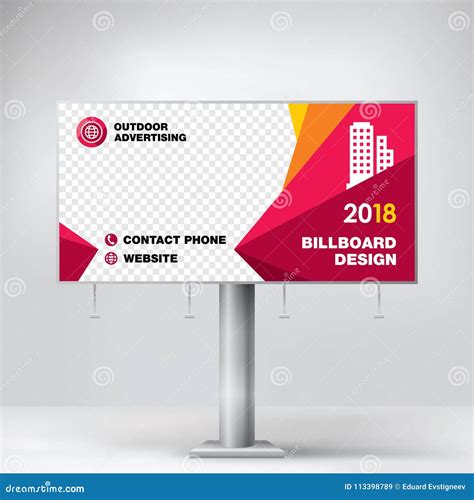Billboard Design Template For Outdoor Advertising Modern Business
