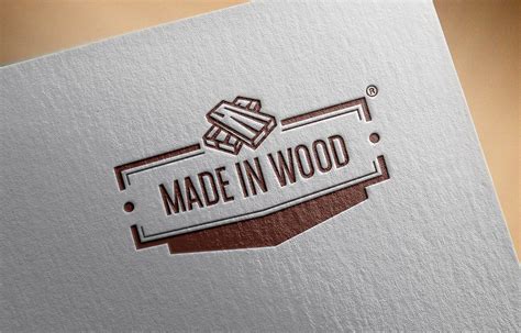 Made In Wood Logo Design Behance