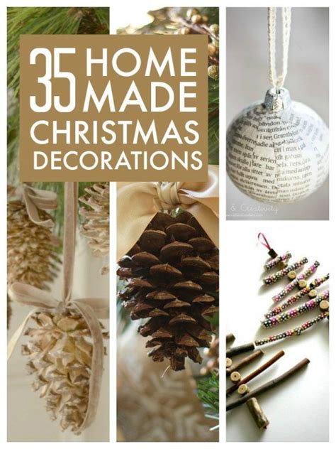 Perfect for anyone on a budget and trying to save money or those in search of unique decorations that don't look like everyone else's, these cool homemade. 35 easy to make homemade Christmas decorations ...