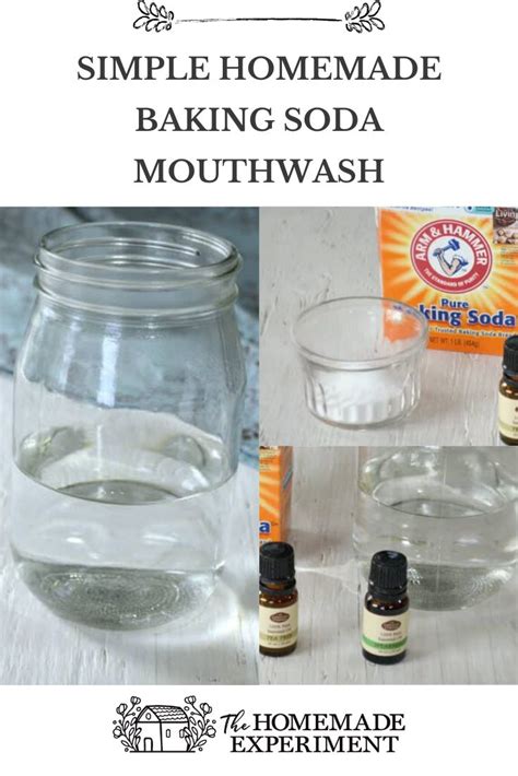 Simple Homemade Baking Soda Mouthwash Mouthwash Diy Mouthwash