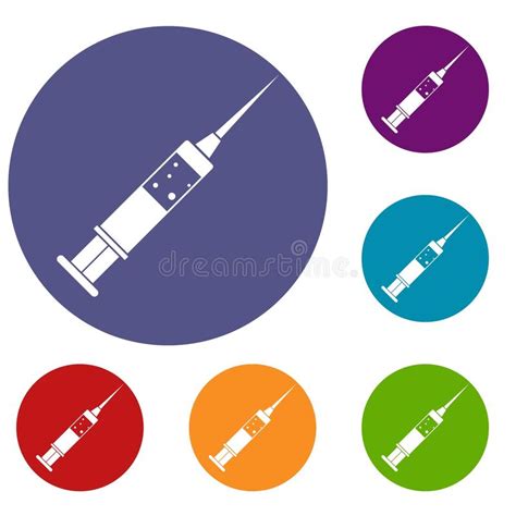 Immunization Icons Vector Flat Stock Vector Illustration Of People