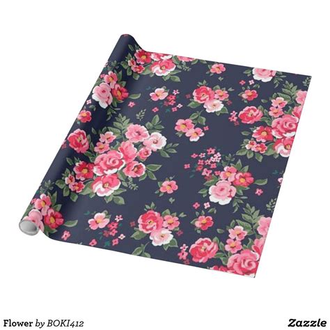 Flower Wrapping Paper Wrapping Paper Custom Wrapping