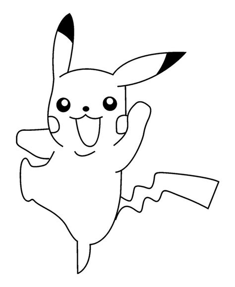 Free Printable Pikachu Coloring Pages For Kids Pokemon Coloring