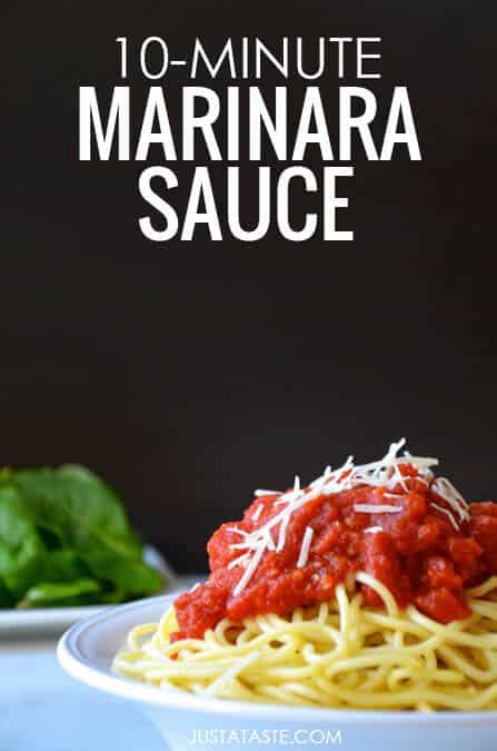 Just A Taste 10 Minute Homemade Marinara Sauce