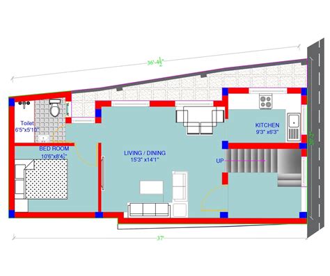 650 Sq Ft Duplex House Plan Mohankumar Construction Best