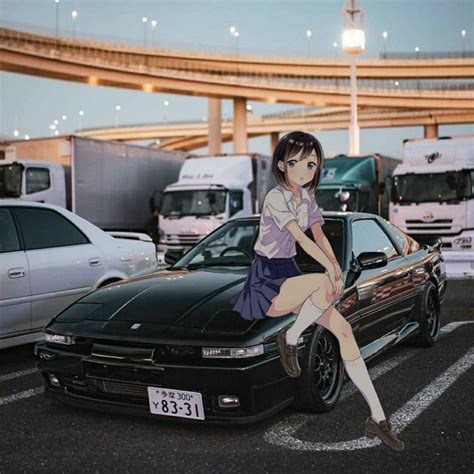 Wallpaper Car Girls Car Wallpapers Toyota Supra Jdm Anime Girls