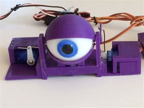 This Is A Simple Servo Controlled Animatronic Eyeball That Uses 2