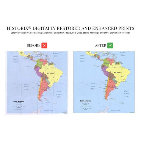Buy Historix 2006 Latin America Map Poster 24x30 Inch Central And