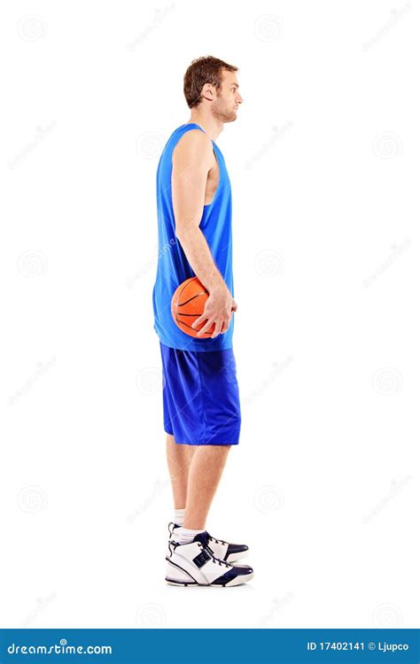 A Full Length Of A Basketball Player Stock Image Image Of Hold
