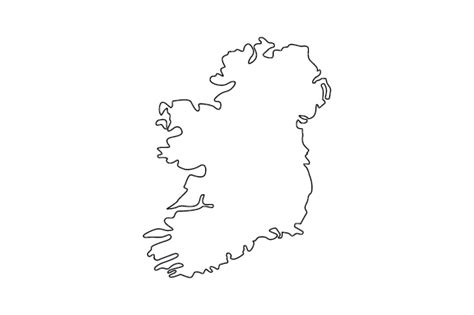 Outline Of Ireland Svg Cut File By Creative Fabrica Crafts · Creative