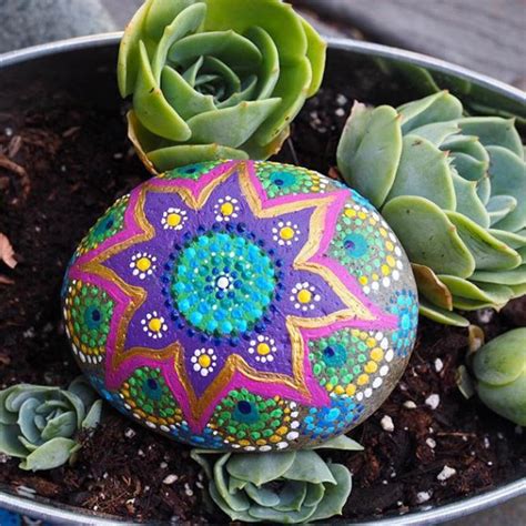 50 Painted Rocks That Look Like Succulents And Cacti I Love Painted Rocks