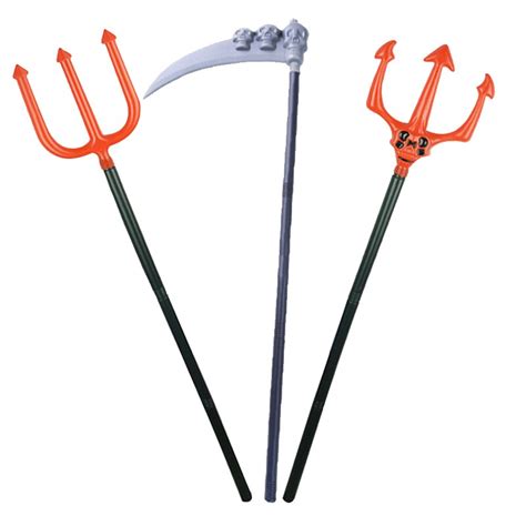 Three Section Assembly Trident Halloween Halloween Axe Weapons Party And Holiday Diy