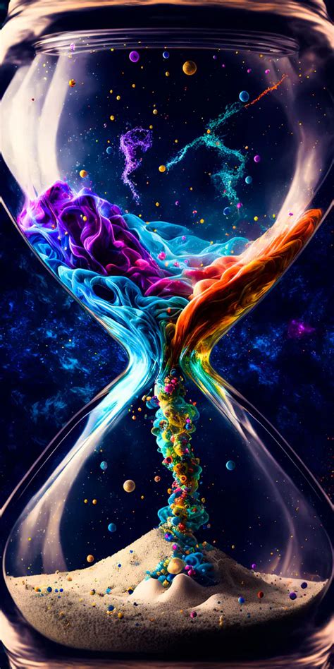 Hourglass Abstraction Magic Colorful Watch 1440x3120 Desktop