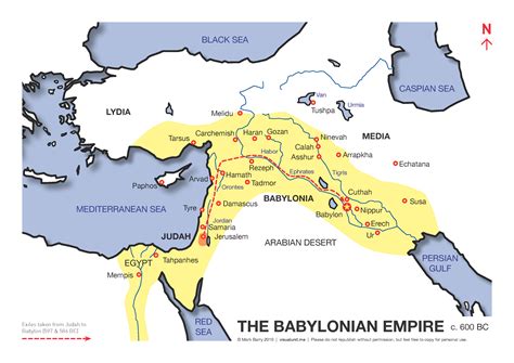 Map Of Babylonian Empire And Neighbours Bc Share Map