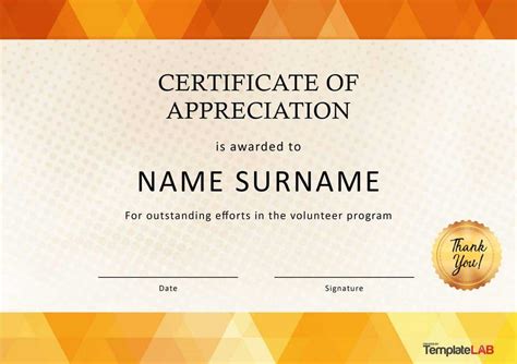 30 Free Certificate Of Appreciation Templates And Letters In