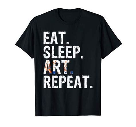 Awesome Eat Sleep Art Repeat Artist Drawing Education T S