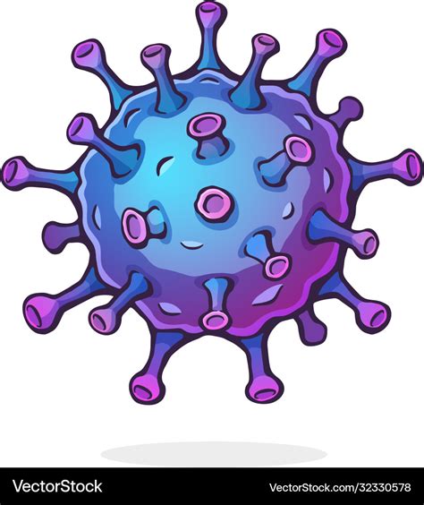 Coronavirus Cell Covid 19 Royalty Free Vector Image