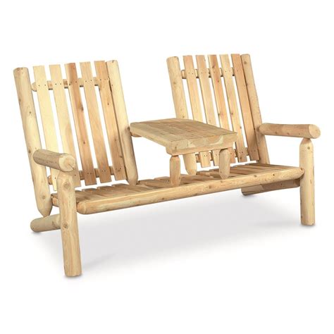 Rustic Natural Cedar Furniture Company® Cedar Log Garden Loveseat