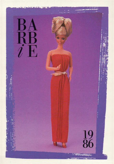 Barbie Collectible Fashion Card Barbie Fashion Fun Fashions 1986 Card Tarjeta 192 Barbie