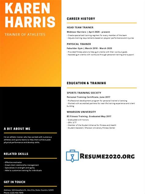 Free Resume Templates 2020 Faslabels