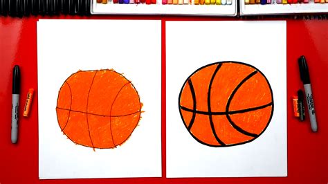 First we sketch a rectangle. How To Draw A Basketball - For Young Artists