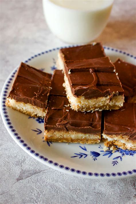 Triple Layer Chocolate Peanut Butter Cookie Bars The Bossy Kitchen