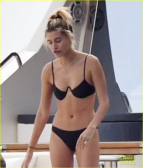 justin bieber and hailey baldwin bare their beach bodies engage in pda in italy photo 4152638