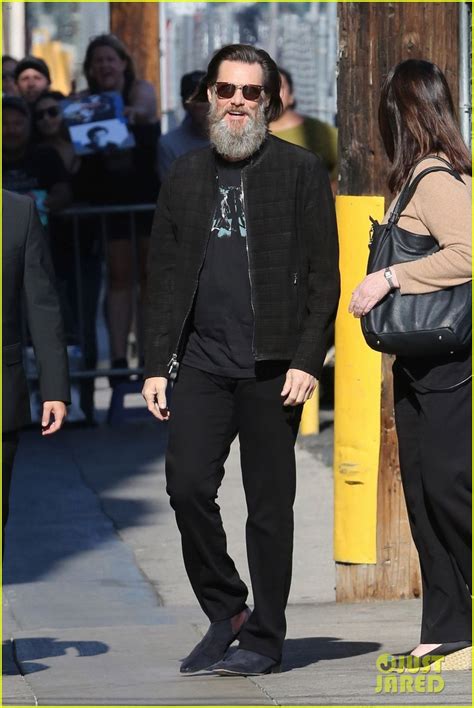 Jim Carrey Flaunts His Bushy Beard Ahead Of Jimmy Kimmel Live Appearance Photo 3903813 Jim