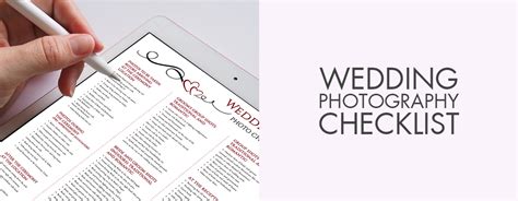 Most modern weddings stretch out for a day or two, at least for the couple and their families or wedding party. Wedding Photography Checklist + 5 FREE Printable Wedding Photography Checklists