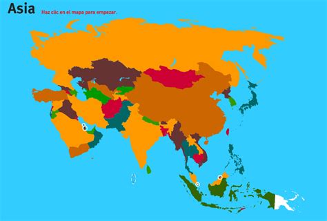 Mapa Interactivo De Asia Países De Asia Juegos De Geografía Mapas