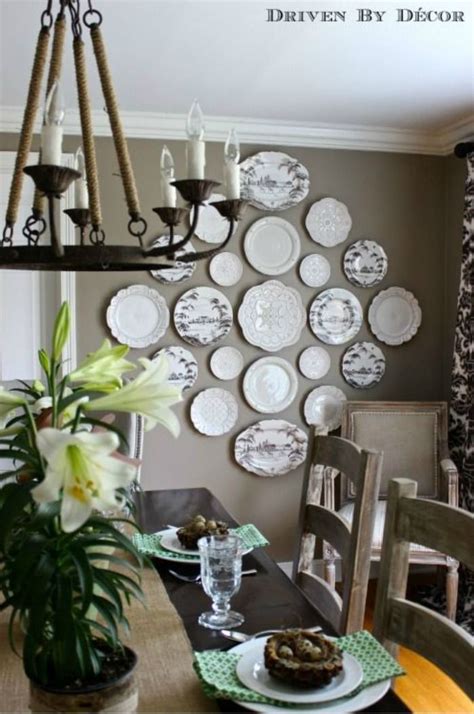Creating A Decorative Plate Wall Dining Room Wall Decor Dining Room