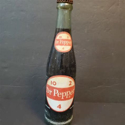 Vintage 1969 Anddr Pepper 10 2 4 10 Oz Soda Bottle Full 799