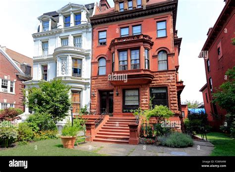 Brownstone Home Ft Greene Neighborhood Of Brooklyn New York City Stock