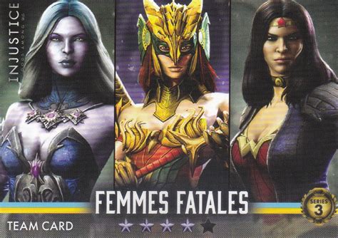 Injustice Gods Among Us Series 3 105 Team Card Femmes Fatales Non Foil