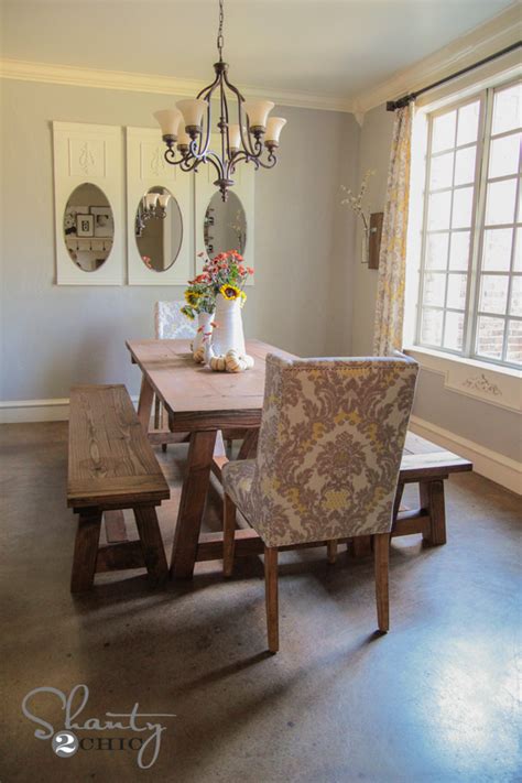 Maybe you would like to learn more about one of these? DIY $40 Bench for the Dining Table - Shanty 2 Chic