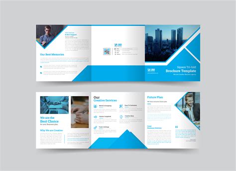 Corporate Square Trifold Brochure Graphic By Graphichut · Creative Fabrica