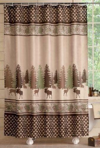 Cabin Shower Curtain Foter